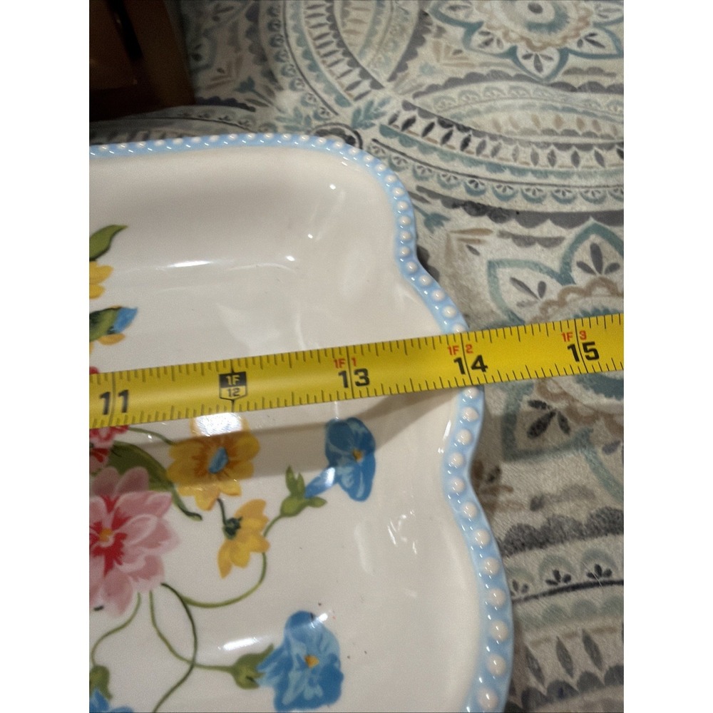 The Pioneer Woman Sweet Rose Narrow Platter, 14-inch New - Picture 2 of 6